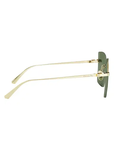 Dior Women's C S3U 60MM Square Sunglasses - Shiny Gold Green | Thumbnail 7