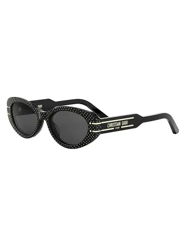 Dior Women's DiorSignature B8U 53MM Studded Butterfly Sunglasses - Black Smoke | Thumbnail 1 Dior Women's DiorSignature B8U 53MM Studded Butterfly Sunglasses - Black Smoke | Thumbnail 1