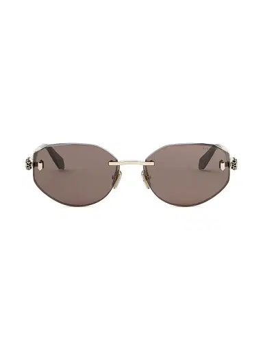BVLGARI Women's Serpenti Forever 58MM Oval Sunglasses - Gold Brown | Thumbnail 2