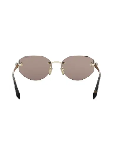 BVLGARI Women's Serpenti Forever 58MM Oval Sunglasses - Gold Brown | Thumbnail 5