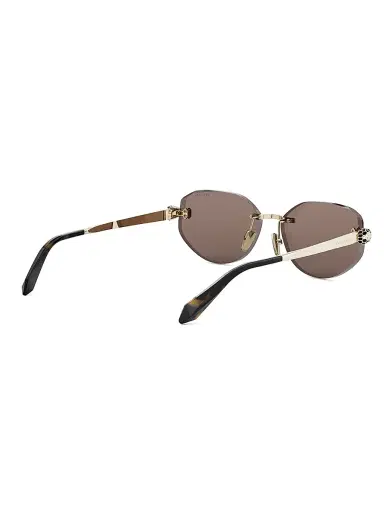 BVLGARI Women's Serpenti Forever 58MM Oval Sunglasses - Gold Brown | Thumbnail 6