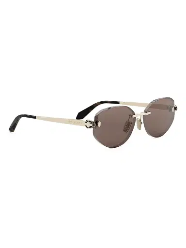 BVLGARI Women's Serpenti Forever 58MM Oval Sunglasses - Gold Brown | Thumbnail 8