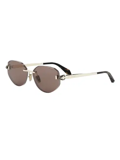 BVLGARI Women's Serpenti Forever 58MM Oval Sunglasses - Gold Brown | Thumbnail 1