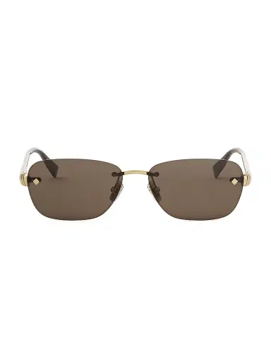 BVLGARI Women's Tubogas 55MM Rectangular Sunglasses - Gold Brown | Thumbnail 2 BVLGARI Women's Tubogas 55MM Rectangular Sunglasses - Gold Brown | Thumbnail 2