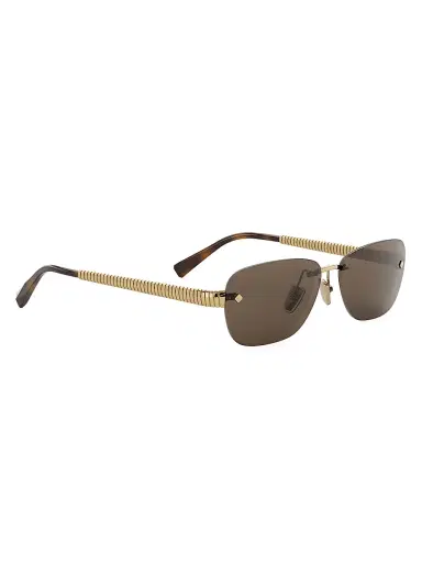 BVLGARI Women's Tubogas 55MM Rectangular Sunglasses - Gold Brown | Thumbnail 7 BVLGARI Women's Tubogas 55MM Rectangular Sunglasses - Gold Brown | Thumbnail 7