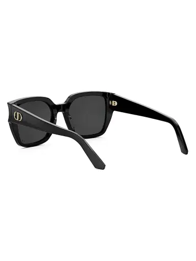 Dior Women's Glow S1I 53MM Square Sunglasses - Shiny Black Smoke | Thumbnail 4 Dior Women's Glow S1I 53MM Square Sunglasses - Shiny Black Smoke | Thumbnail 4