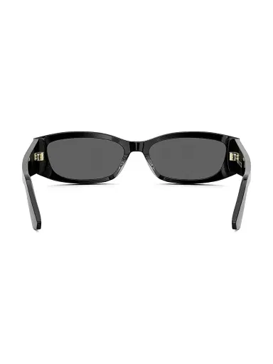 Dior Women's Graphique S1I 56MM Rectangular Sunglasses - Shiny Black Smoke | Thumbnail 5 Dior Women's Graphique S1I 56MM Rectangular Sunglasses - Shiny Black Smoke | Thumbnail 5
