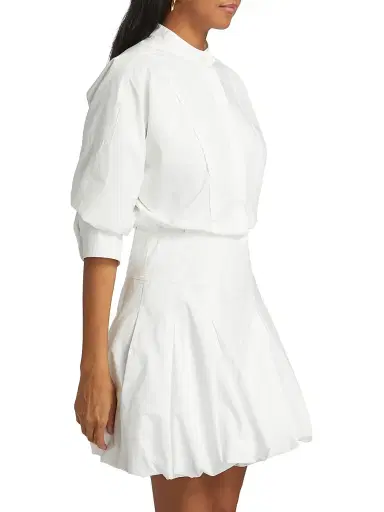Simkhai Women's Effie Bubble Mini Shirtdress | Thumbnail 4 Simkhai Women's Effie Bubble Mini Shirtdress | Thumbnail 4