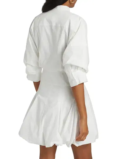 Simkhai Women's Effie Bubble Mini Shirtdress | Thumbnail 5 Simkhai Women's Effie Bubble Mini Shirtdress | Thumbnail 5