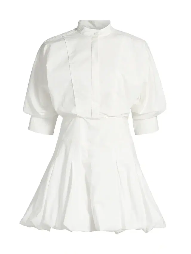 Women's Effie Bubble Mini Shirtdress - White