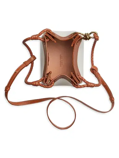 Bottega Veneta Women's Small Parachute Leather & Canvas Shoulder Bag - Natural | Thumbnail 3 Bottega Veneta Women's Small Parachute Leather & Canvas Shoulder Bag - Natural | Thumbnail 3