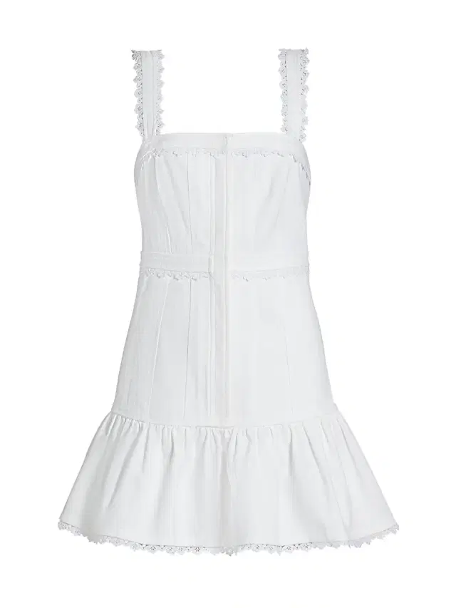 Cinq à Sept Women's Vineyard Lace Minidress - White