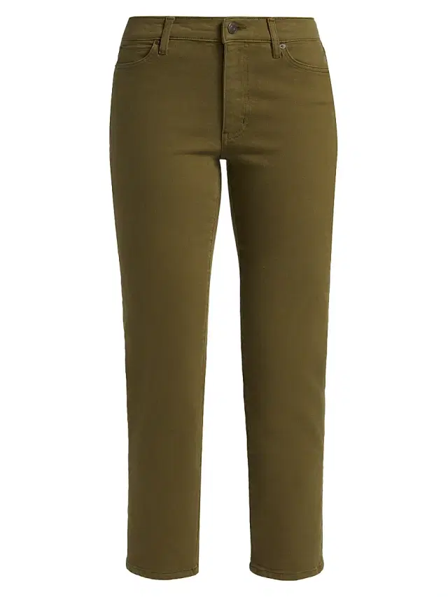 FRAME Women's The Borrowed Crop Jeans - Artichoke