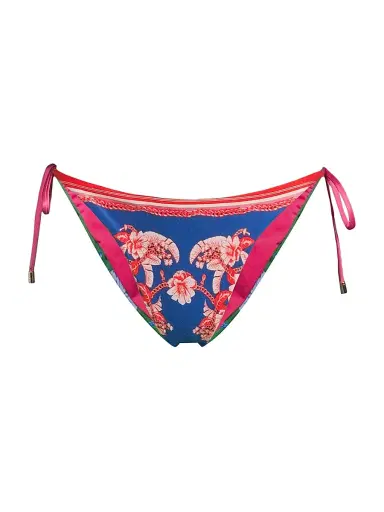 Farm Rio Women's Floral Mixed Scarves Bikini Bottom | Thumbnail 1 Farm Rio Women's Floral Mixed Scarves Bikini Bottom | Thumbnail 1