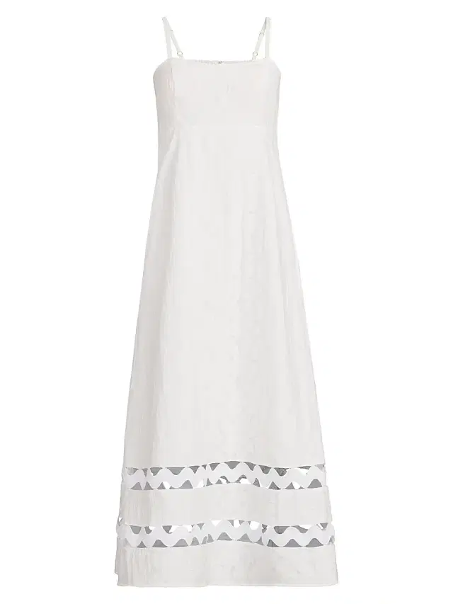Women's Haliey Faille Midi-Dress - Resort White