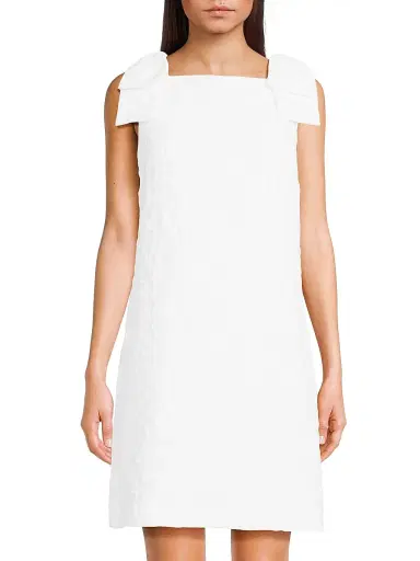 Lilly Pulitzer Women's Carmine Pucker Jacquard Minidress | Thumbnail 3 Lilly Pulitzer Women's Carmine Pucker Jacquard Minidress | Thumbnail 3