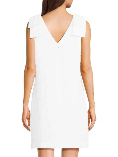 Lilly Pulitzer Women's Carmine Pucker Jacquard Minidress | Thumbnail 5 Lilly Pulitzer Women's Carmine Pucker Jacquard Minidress | Thumbnail 5