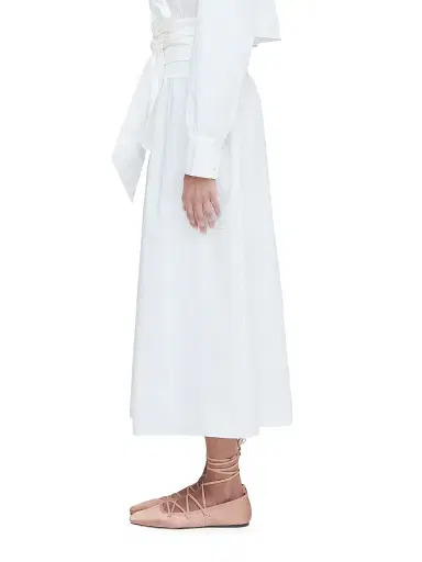 Hill House Home Women's The Delphine Nap Skirt - White - Size XXL | Thumbnail 3