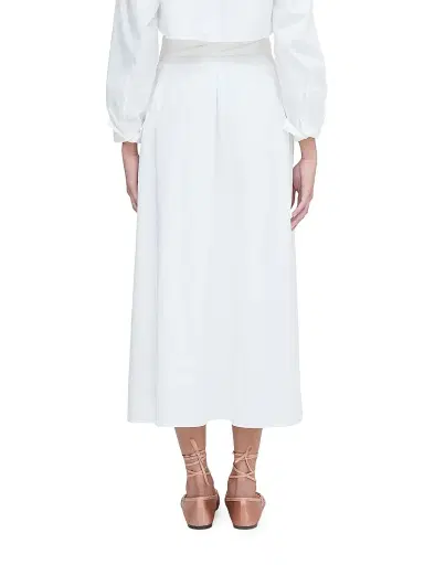 Hill House Home Women's The Delphine Nap Skirt - White - Size XXL | Thumbnail 4