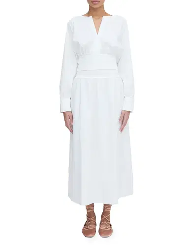 Hill House Home Women's The Delphine Nap Skirt - White - Size XXL | Thumbnail 6