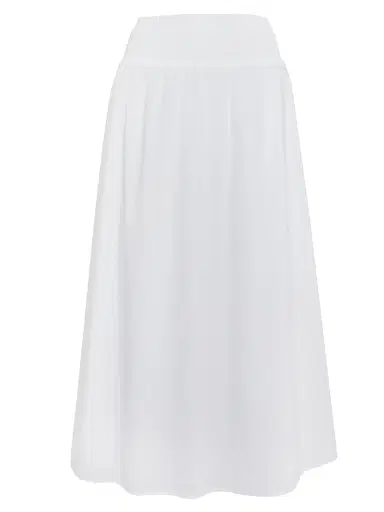 Hill House Home Women's The Delphine Nap Skirt - White - Size XXL | Thumbnail 1