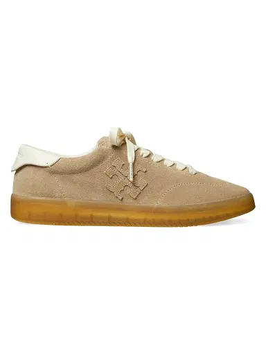 Tory Burch Women's Phoenix Suede Sneakers - Avola - Size 9.5 | Thumbnail 1