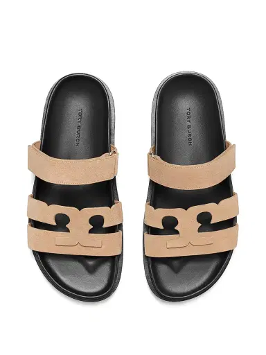 Tory Burch Women's Ines Sport Suede Sandals - Malva Perfect Black - Size 9.5 | Thumbnail 3