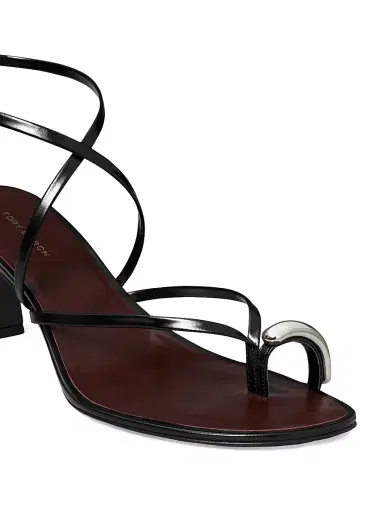 Tory Burch Women's 65MM Patent Leather Sandals | Thumbnail 4 Tory Burch Women's 65MM Patent Leather Sandals | Thumbnail 4