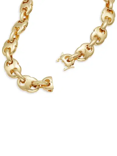 Tory Burch Women's Gemini 18K-Gold-Plated Chain Necklace - Light Brass | Thumbnail 2 Tory Burch Women's Gemini 18K-Gold-Plated Chain Necklace - Light Brass | Thumbnail 2