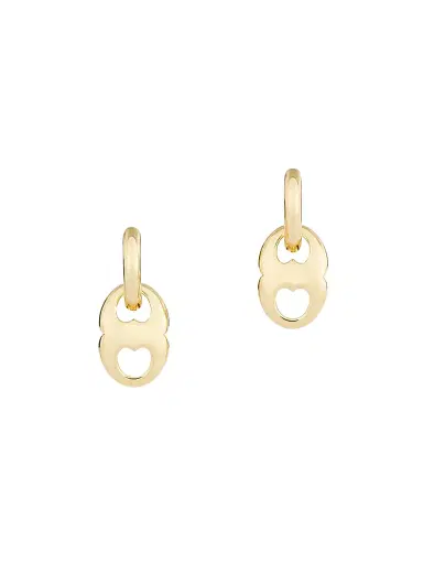 Tory Burch Women's Gemini 18K-Gold-Plated Drop Earrings - Light Brass | Thumbnail 2