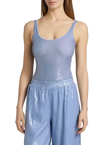 Generation Love Women's Dina Semi-Sheer Sequin Bodysuit - Opal | Thumbnail 3 Generation Love Women's Dina Semi-Sheer Sequin Bodysuit - Opal | Thumbnail 3