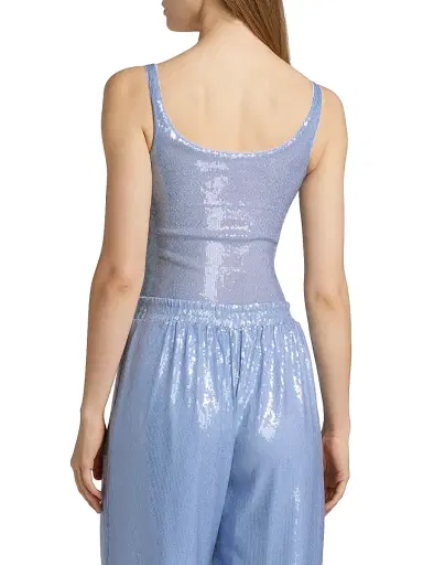 Generation Love Women's Dina Semi-Sheer Sequin Bodysuit - Opal | Thumbnail 5 Generation Love Women's Dina Semi-Sheer Sequin Bodysuit - Opal | Thumbnail 5