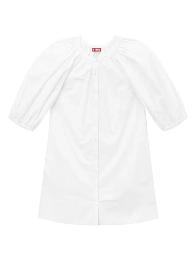 Women's Vincent Cotton Poplin Minidress - White