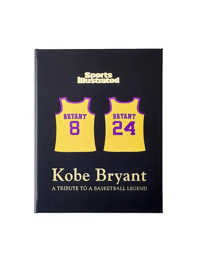 Graphic Image "Kobe Bryant: A Tribute To A Basketball Legend" Leather-Bound Book - Black