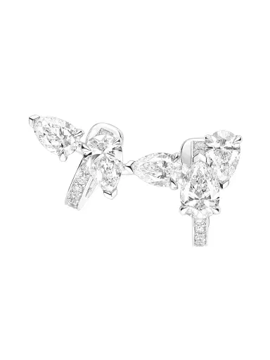 Repossi Women's Serti Sur Vide 18K White Gold & 1.40 TCW Diamond Single Earring - Right - White Gold | Thumbnail 3