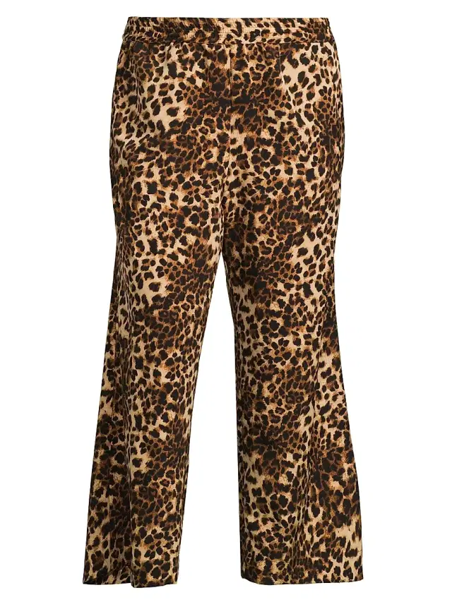 Women's Riley Leopard Wide-Leg Pants - Leopard