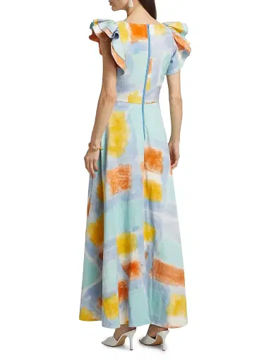 Busayo Women's Tokunbo Watercolor Maxi Dress | Thumbnail 5 Busayo Women's Tokunbo Watercolor Maxi Dress | Thumbnail 5