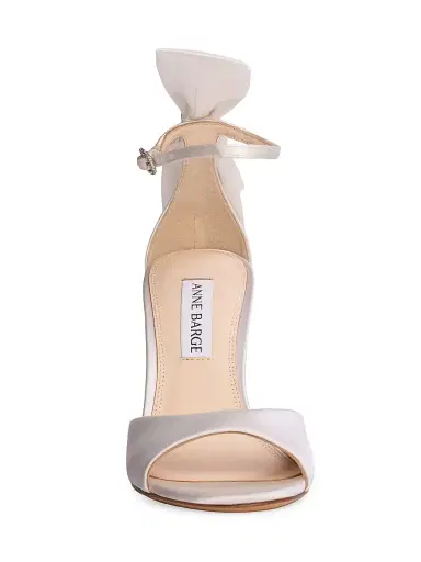Anne Barge Women's Gala Satin Sandals - White Satin - Size 11 | Thumbnail 6