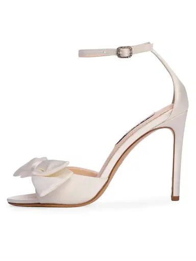 Anne Barge Women's Gala Satin Sandals - White Satin - Size 11 | Thumbnail 7