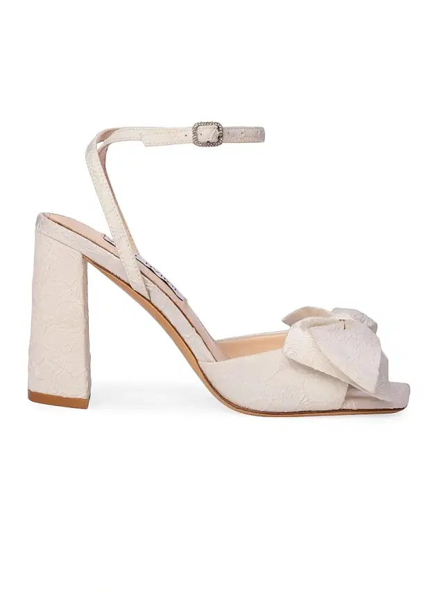 Anne Barge Women's Wilow Jacquard Sandals - White Jacquard