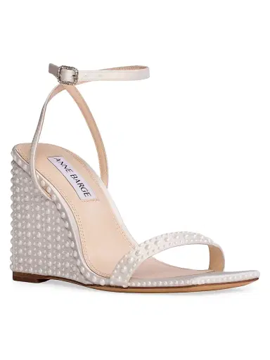 Anne Barge Women's Ella Satin Wedge Sandals | Thumbnail 2 Anne Barge Women's Ella Satin Wedge Sandals | Thumbnail 2
