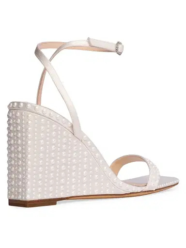 Anne Barge Women's Ella Satin Wedge Sandals | Thumbnail 4 Anne Barge Women's Ella Satin Wedge Sandals | Thumbnail 4