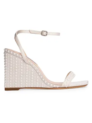 Anne Barge Women's Ella Satin Wedge Sandals | Thumbnail 1 Anne Barge Women's Ella Satin Wedge Sandals | Thumbnail 1