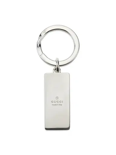 Gucci Men's Trademark Sterling Silver Keyring | Thumbnail 2 Gucci Men's Trademark Sterling Silver Keyring | Thumbnail 2