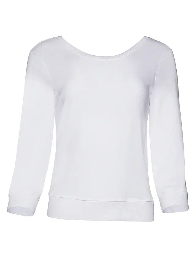 Women's Long-Sleeve Sweatshirt - White