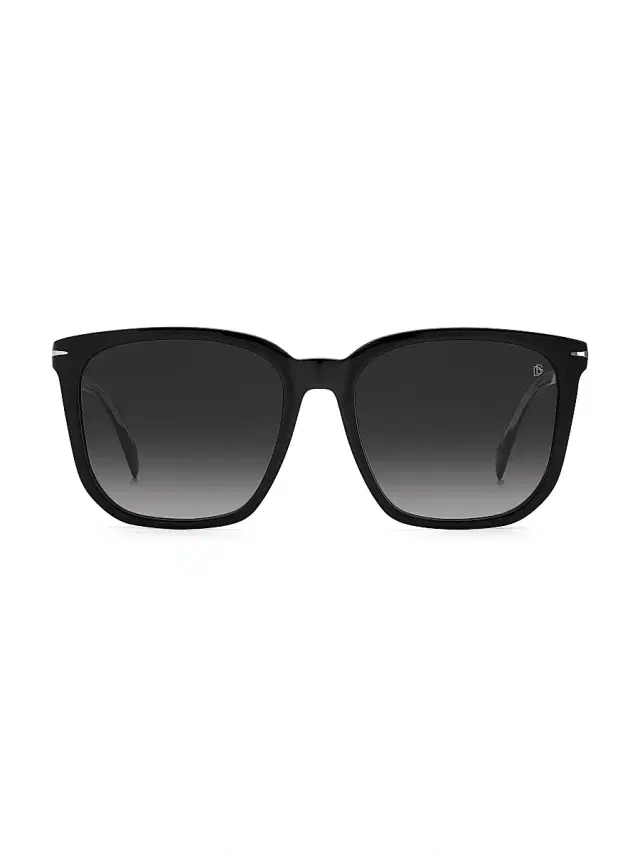 Men's 57MM Rectangular Sunglasses - Black 807