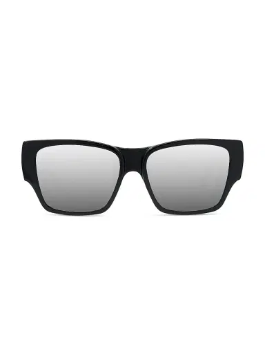 Loewe Men's x Paula's Ibiza 56MM Square Sunglasses - Shiny Black Smoke | Thumbnail 2