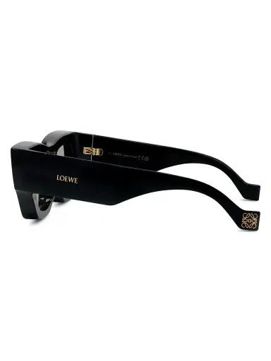 Loewe Men's x Paula's Ibiza 56MM Square Sunglasses - Shiny Black Smoke | Thumbnail 3