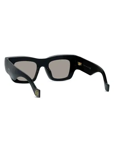 Loewe Men's x Paula's Ibiza 56MM Square Sunglasses - Shiny Black Smoke | Thumbnail 4