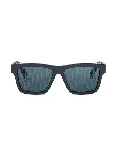 Dior Men's B23 S4I 56MM Rectangular Sunglasses - Black Blue | Thumbnail 2